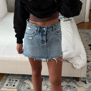 Zara denim skirt